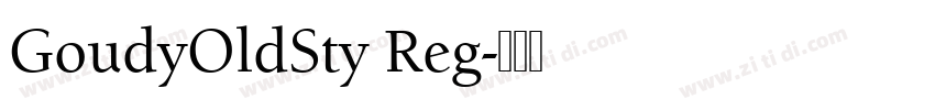 GoudyOldSty Reg字体转换